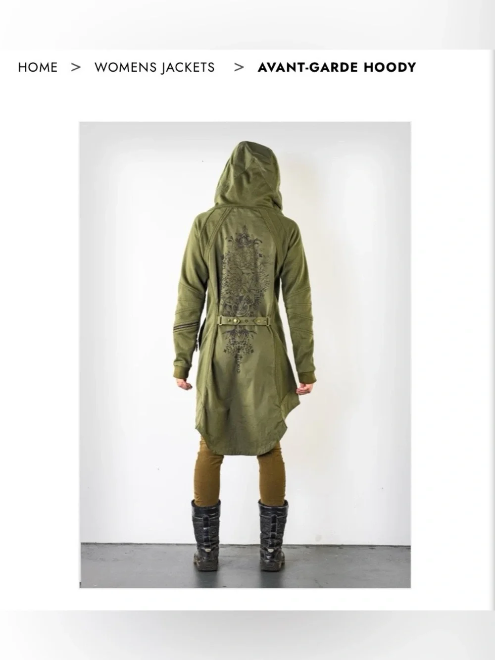 Hoody Jacket - Olive Green - Picture 5 of 13